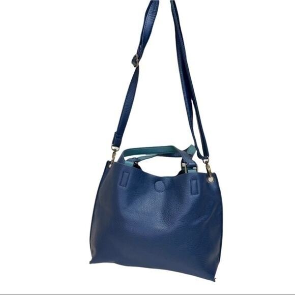 G.H. Bass & Co. Vegan Leather Purse and Zipper pouch reversible 90s bag - Picture 11 of 16